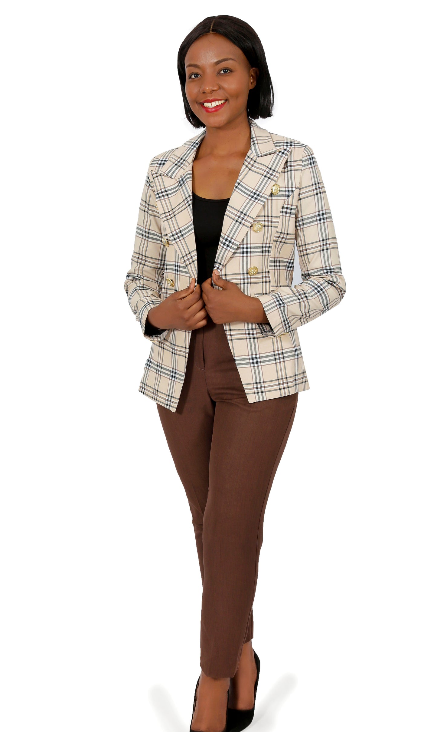 Coffee Brown Smart Cigarette Trousers