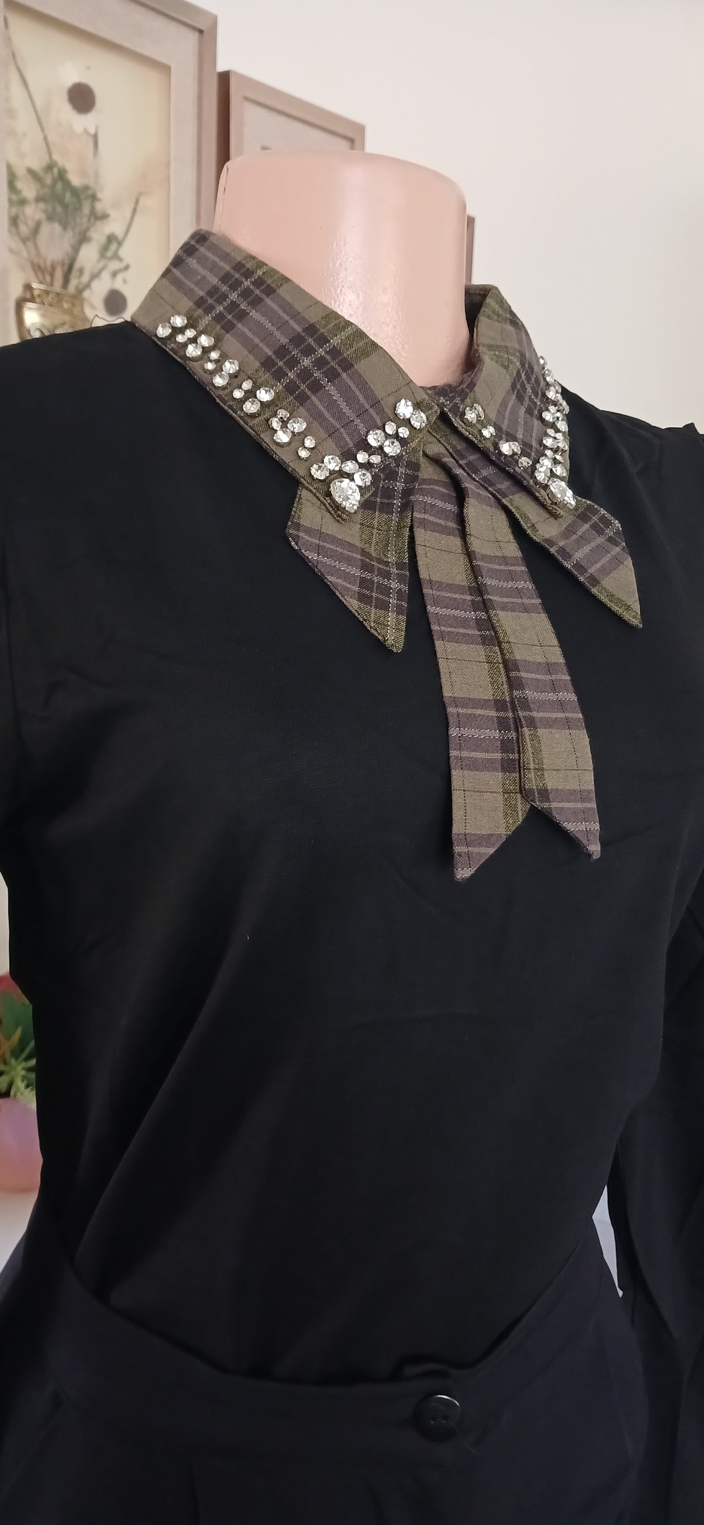 QED London Black and Green Bow Top