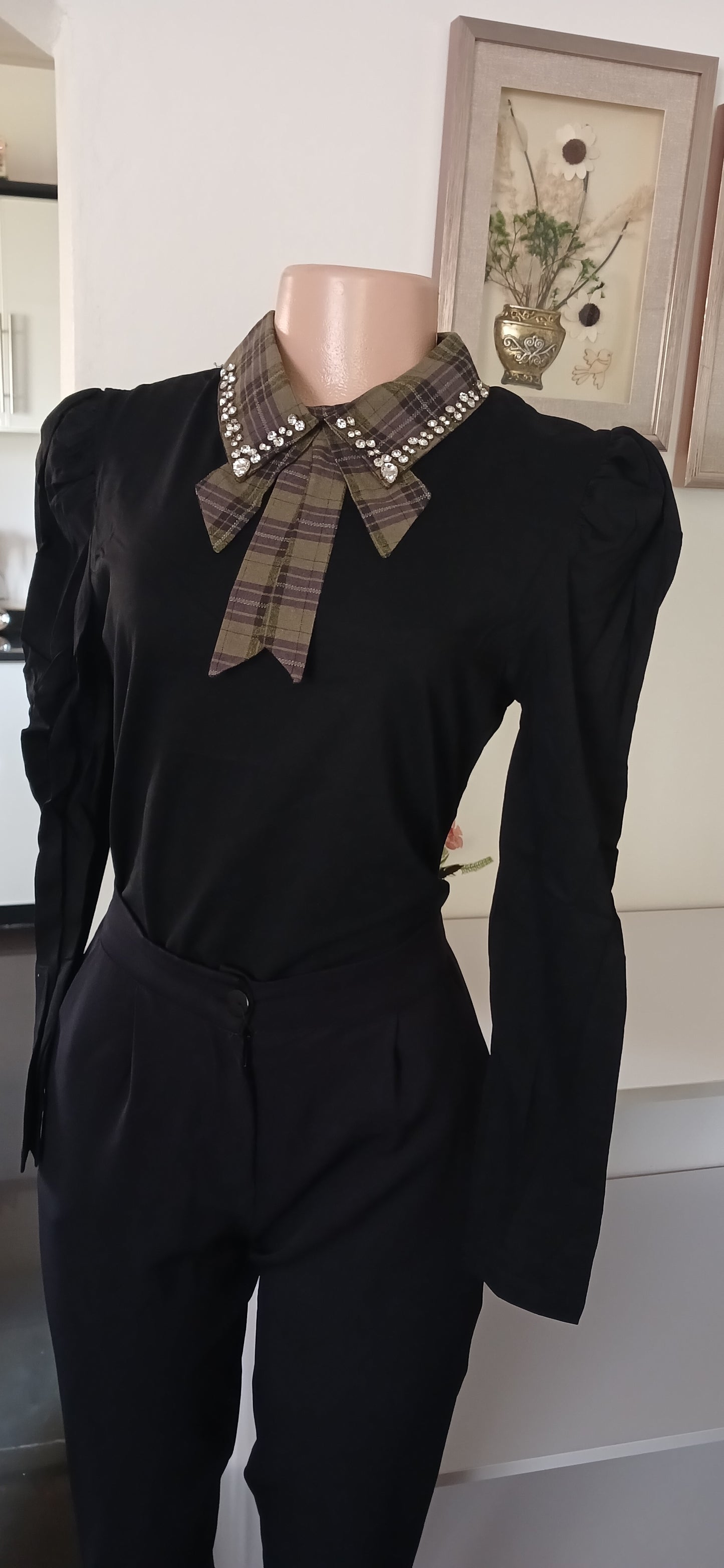 QED London Black and Green Bow Top