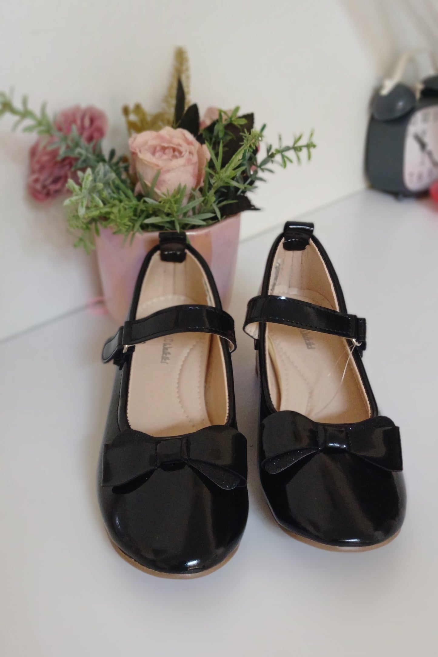 Girls Black Mary Jane Heels - Kids