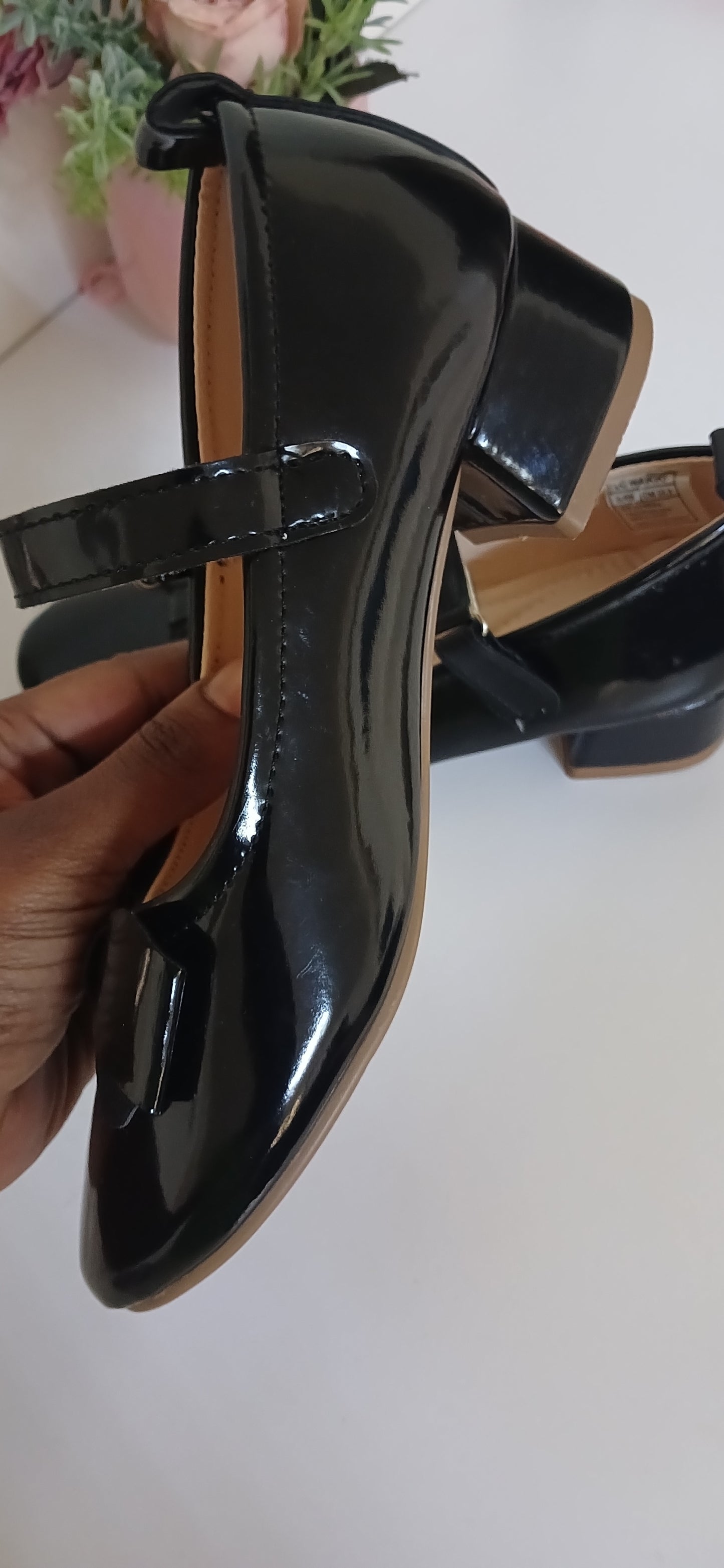 Girls Black Mary Jane Heels - Kids