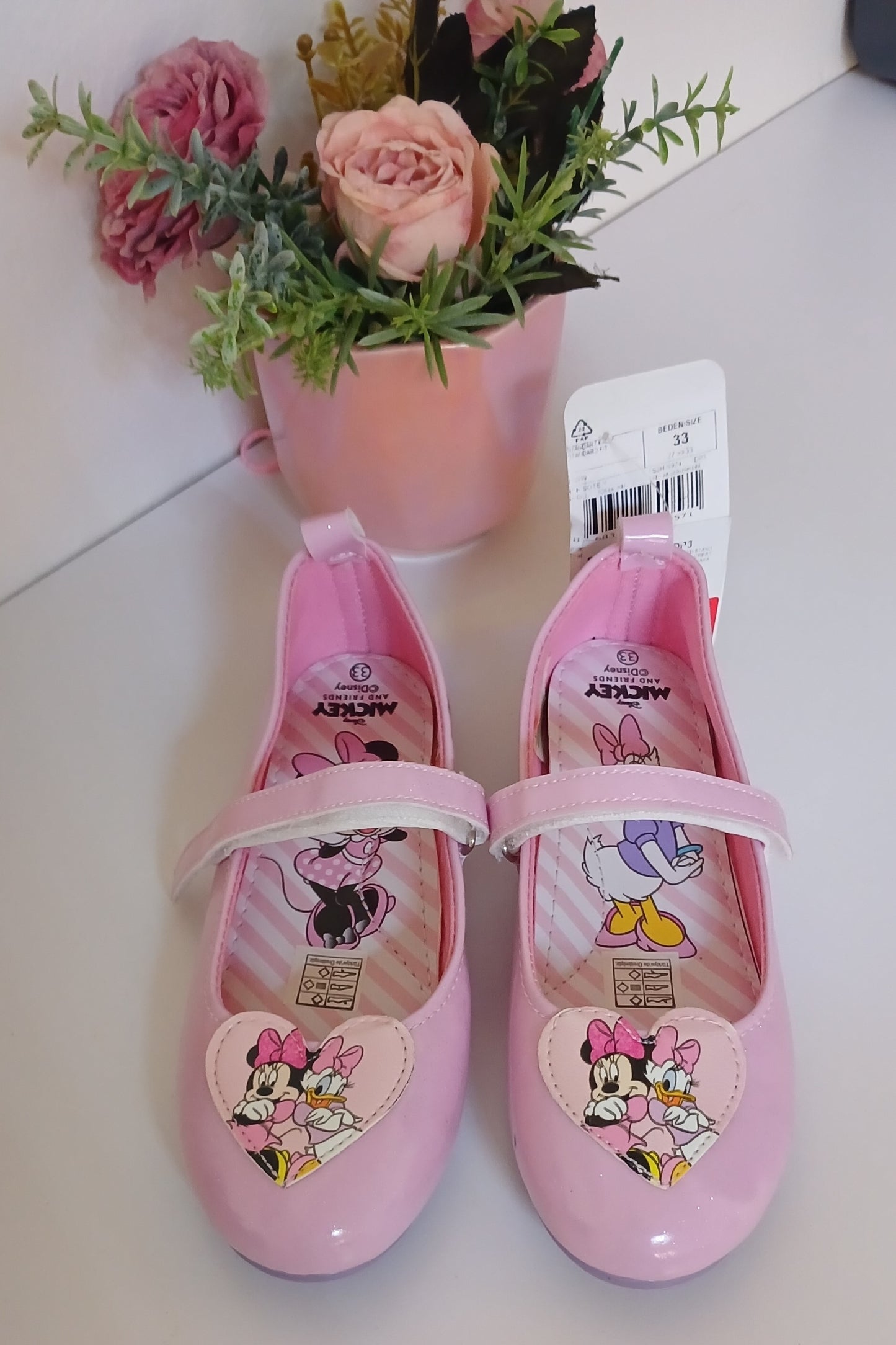 Girls Pink Mini Mouse Pumps