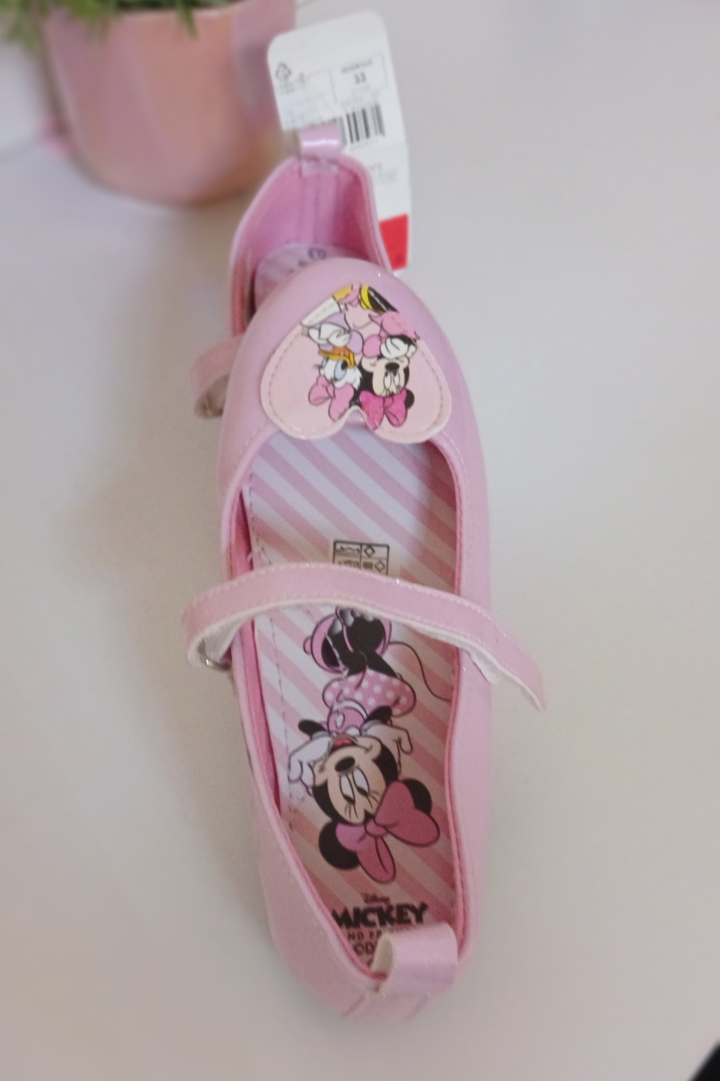 Girls Pink Mini Mouse Pumps