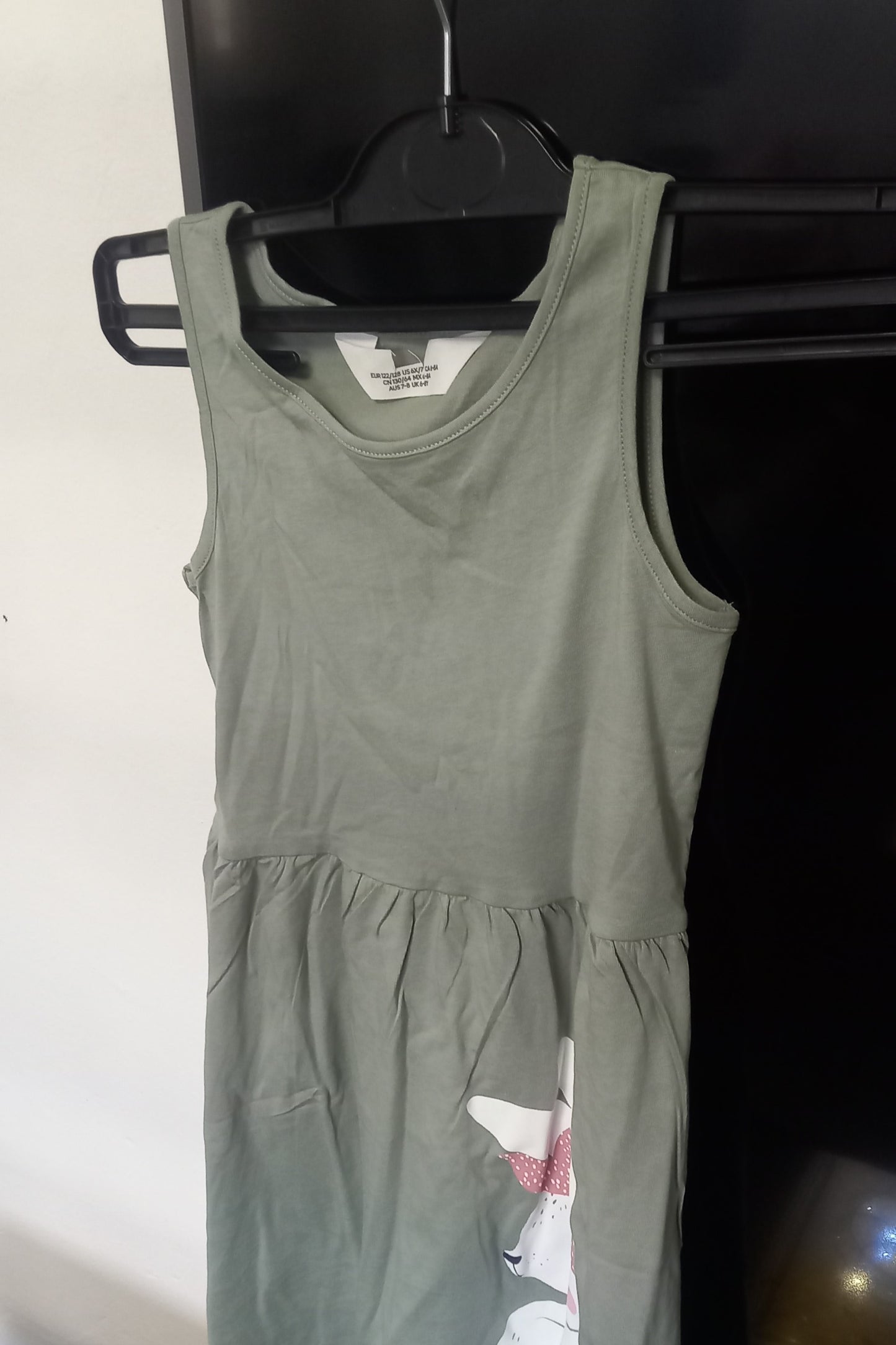 Green Rabbit Print H&M Kids Dress