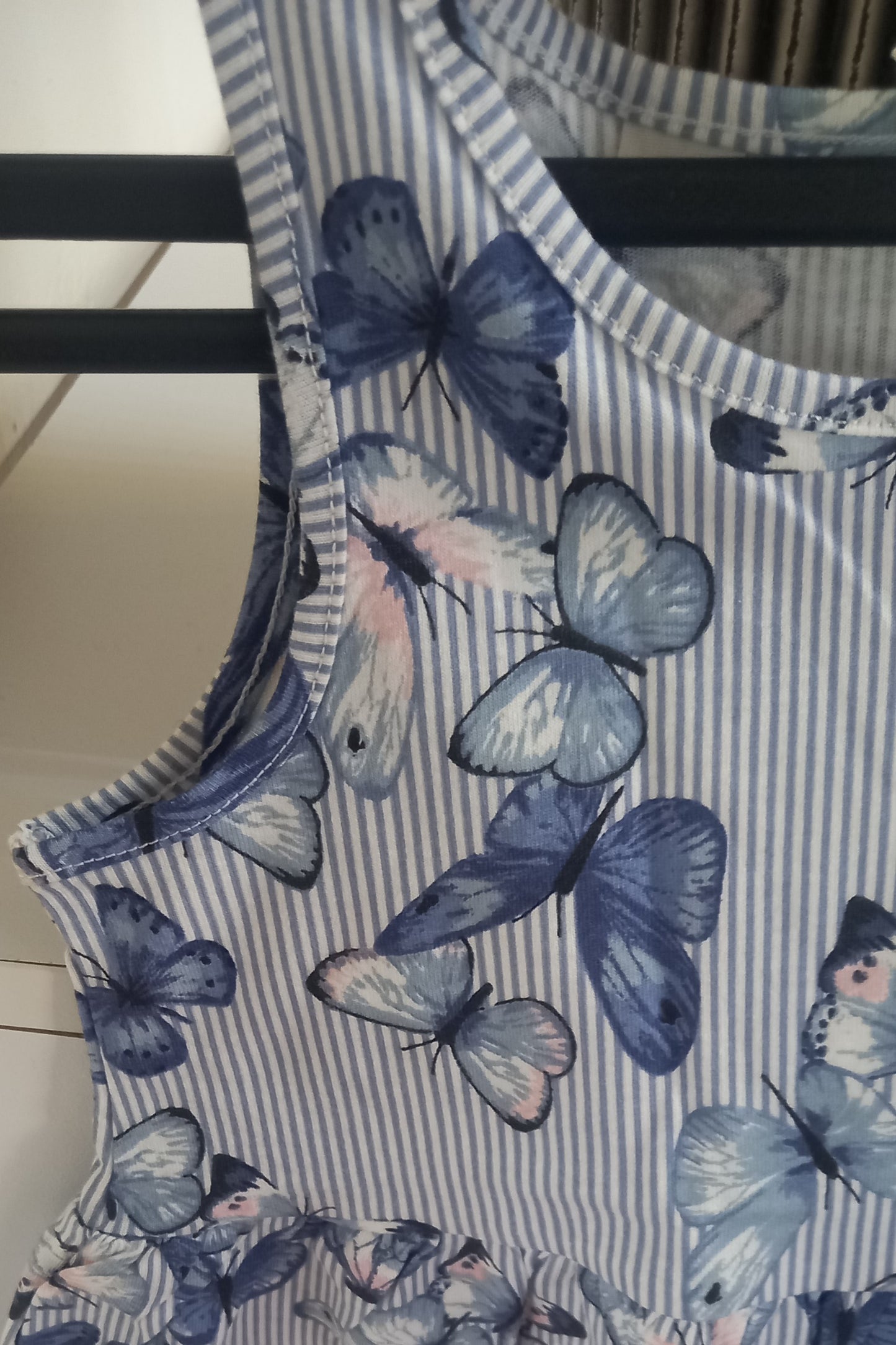 Blue and White Butterfly Print H&M Kids Dress
