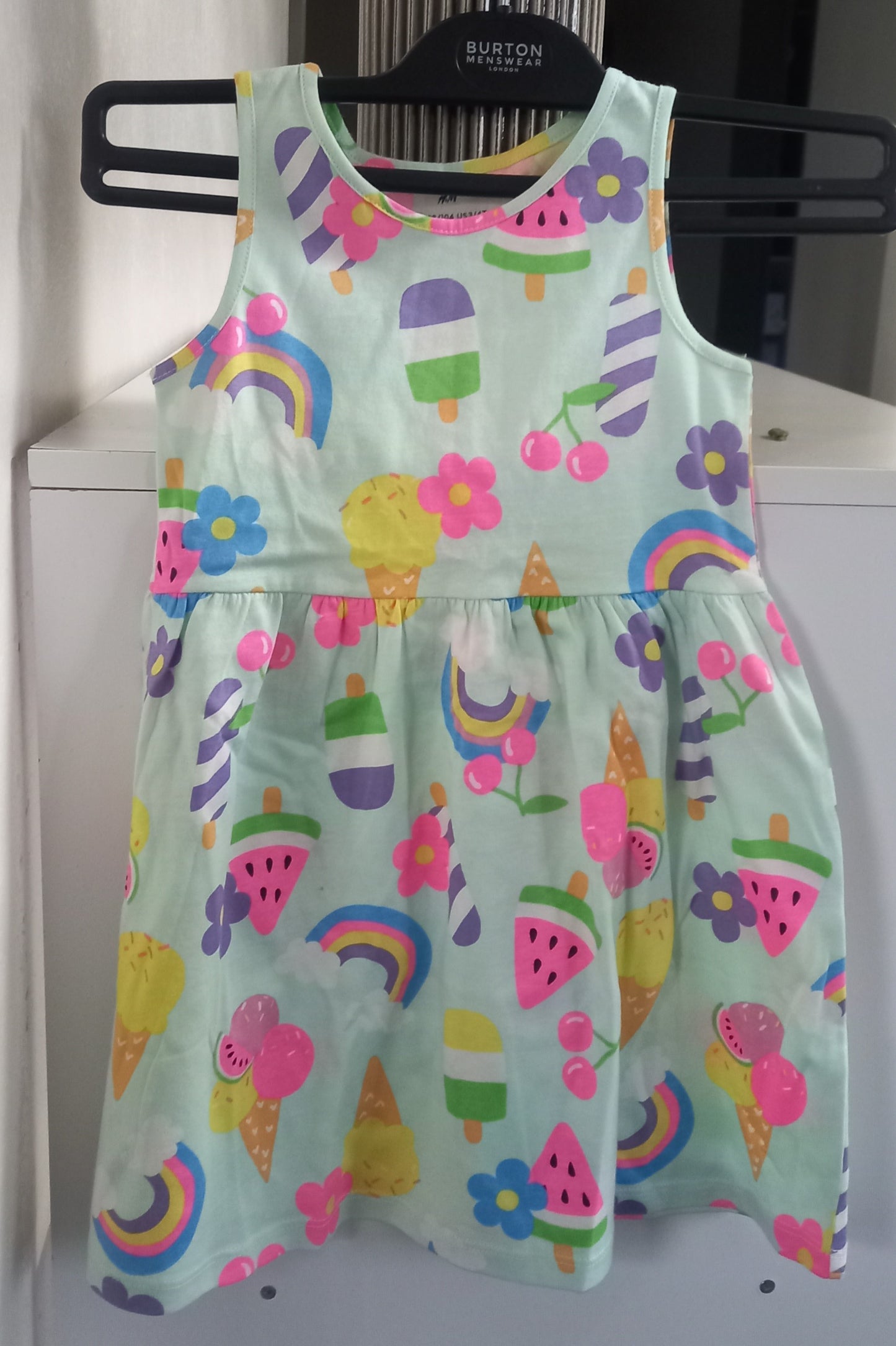 Light Green Print H&M Kids Dress