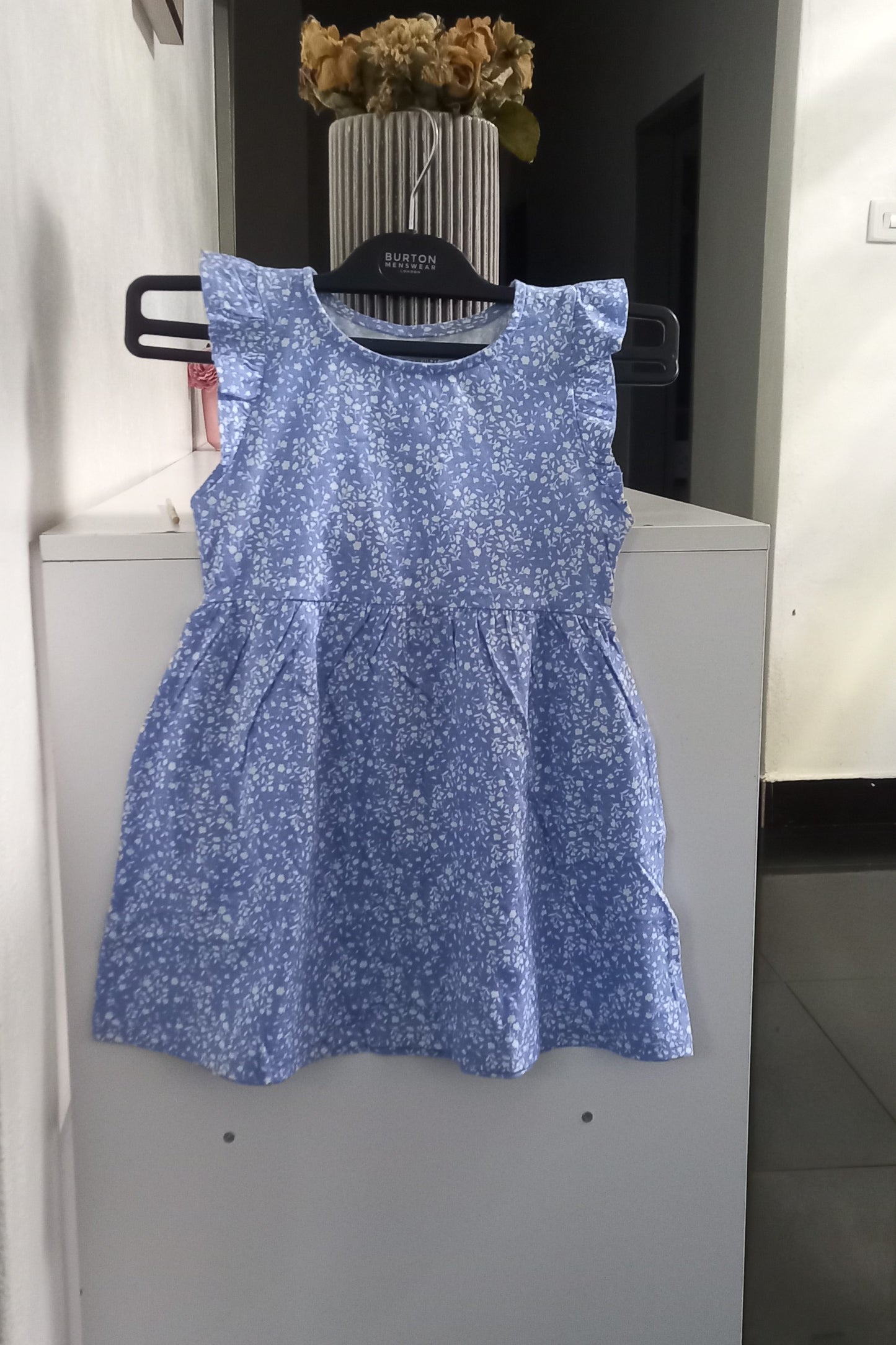 H&M Blue and White Floral Kids Dress