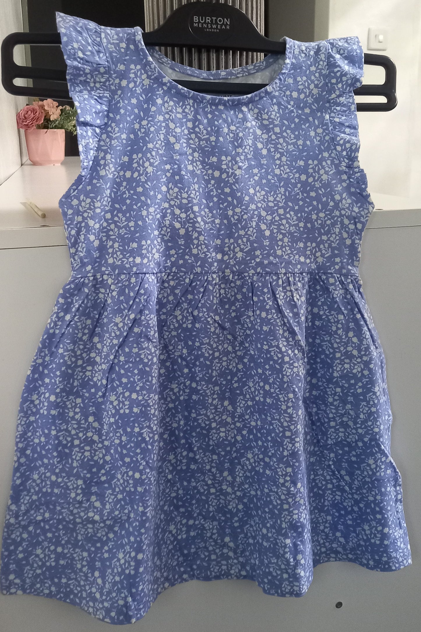 H&M Blue and White Floral Kids Dress