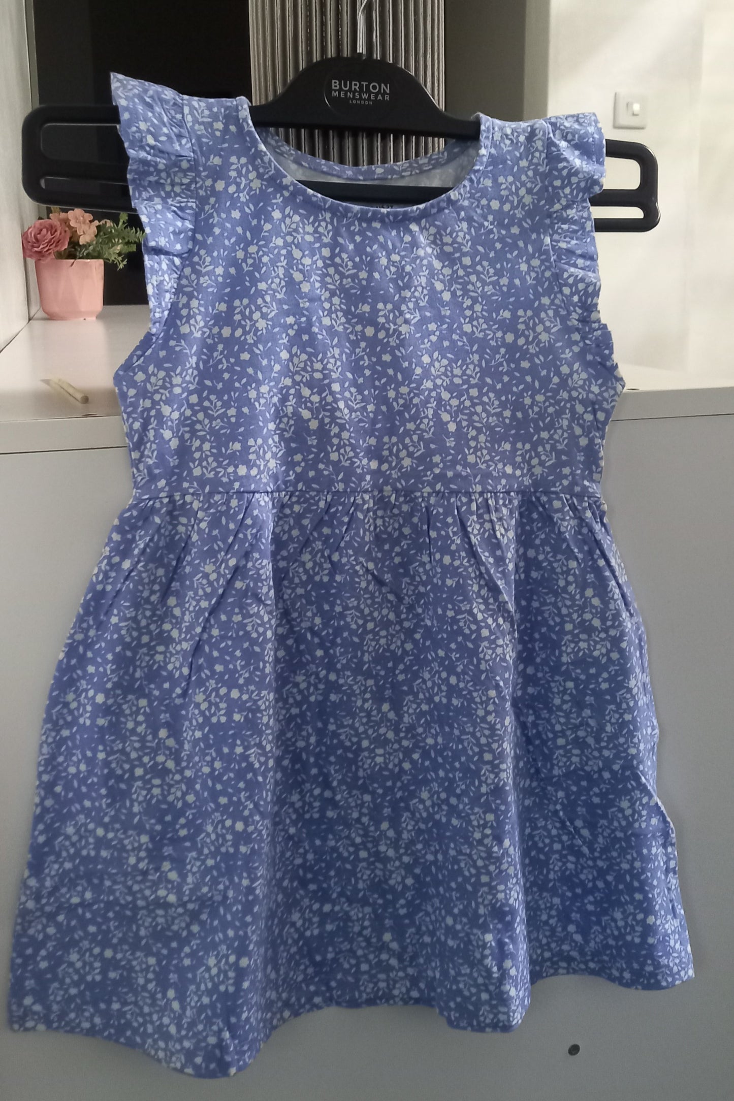 H&M Blue and White Floral Kids Dress