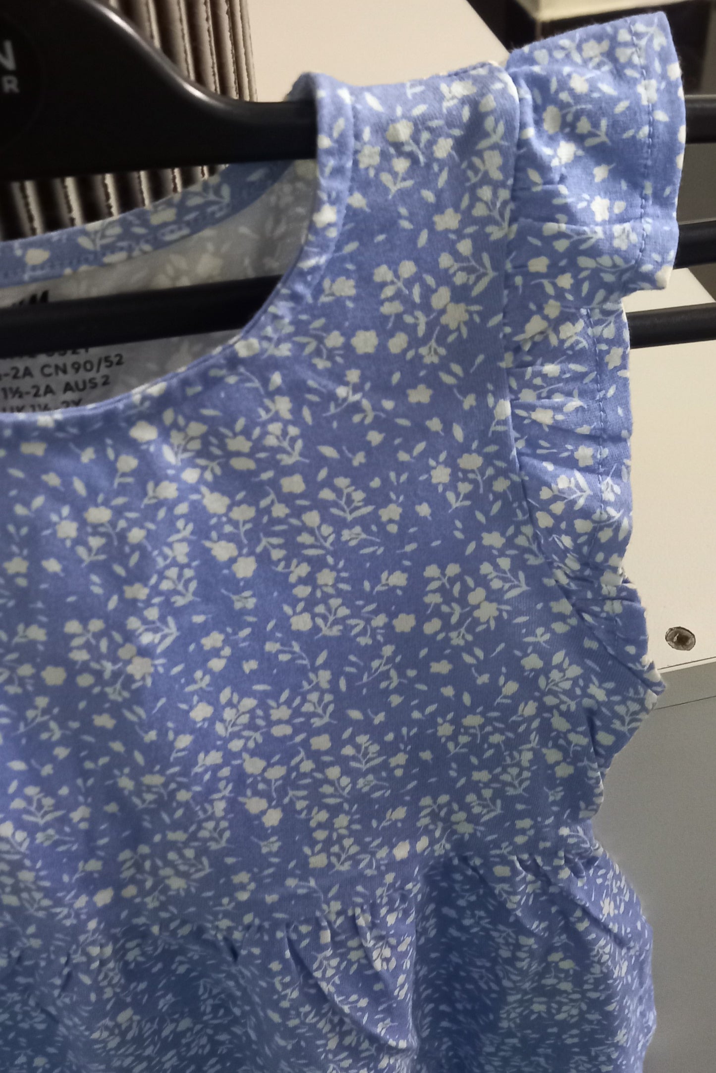 H&M Blue and White Floral Kids Dress