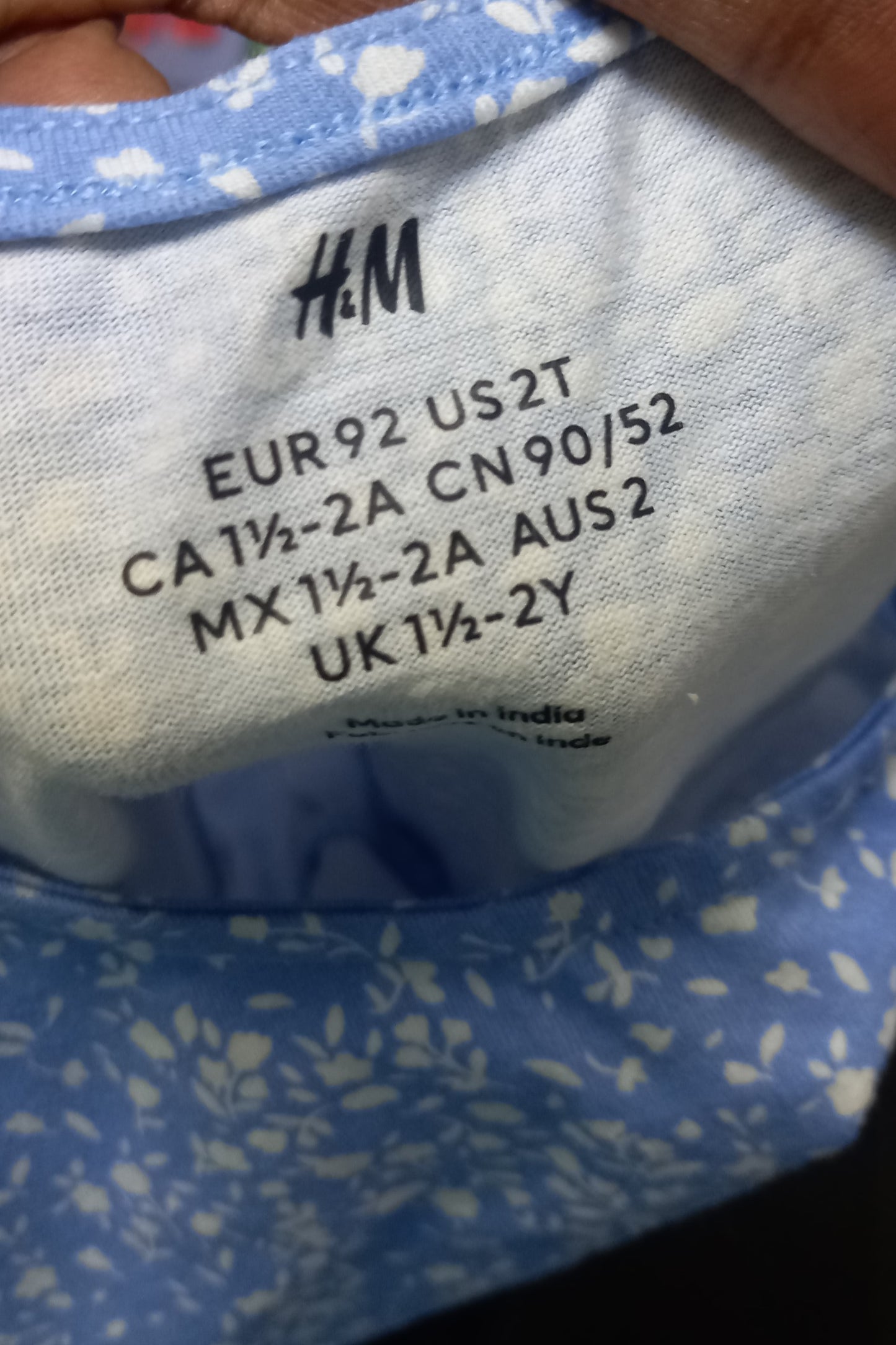 H&M Blue and White Floral Kids Dress