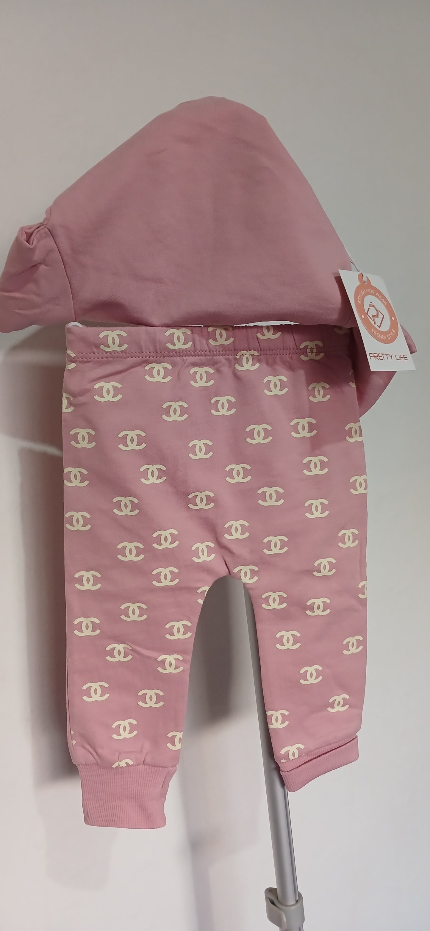 Channel Print 2 Piece Suit