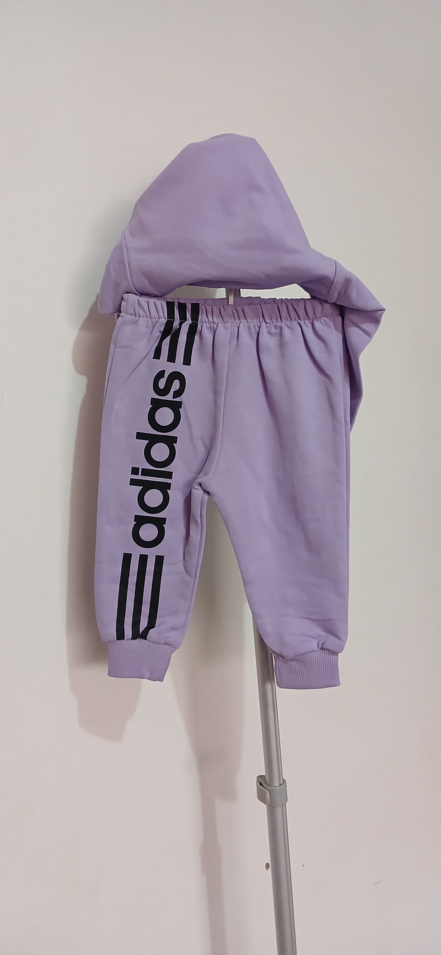 Purple Adidas Print Kids Truck Suit