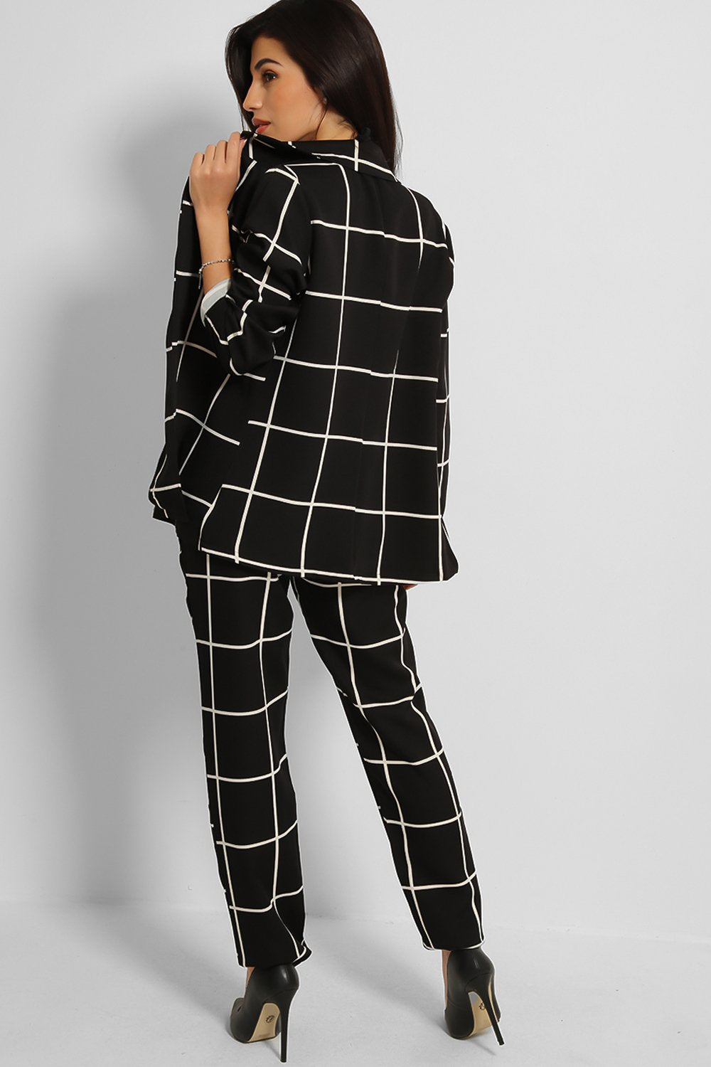 SHK Paris Black and White Two Piece Suit