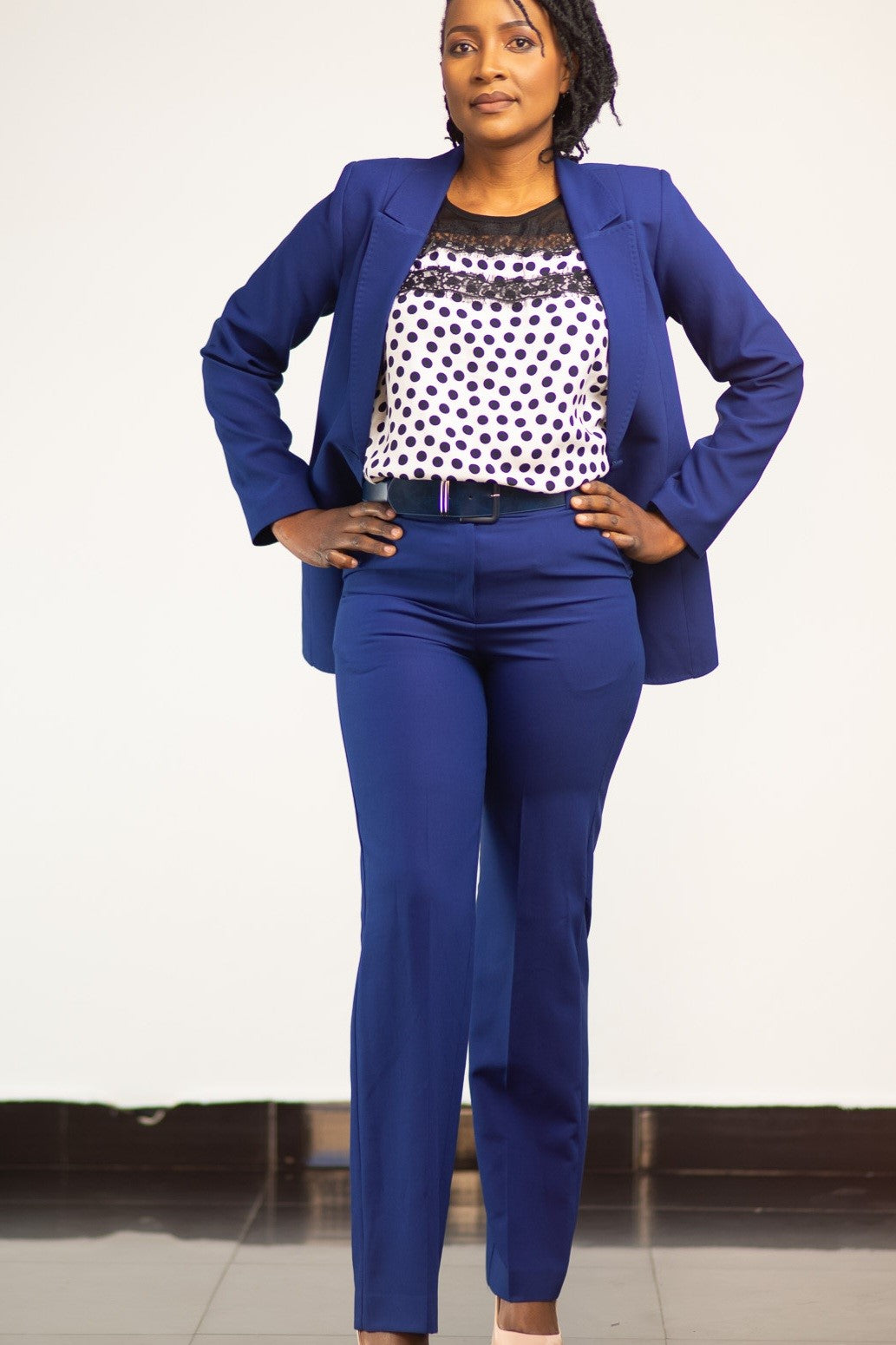 Blue Suit Trousers