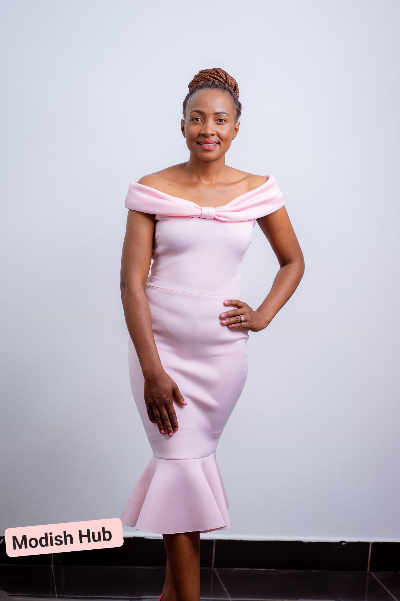 Light Pink Scuba Dress