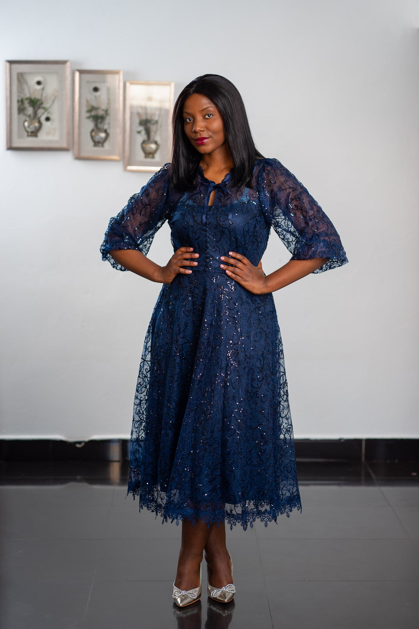 Lace Midi Dress