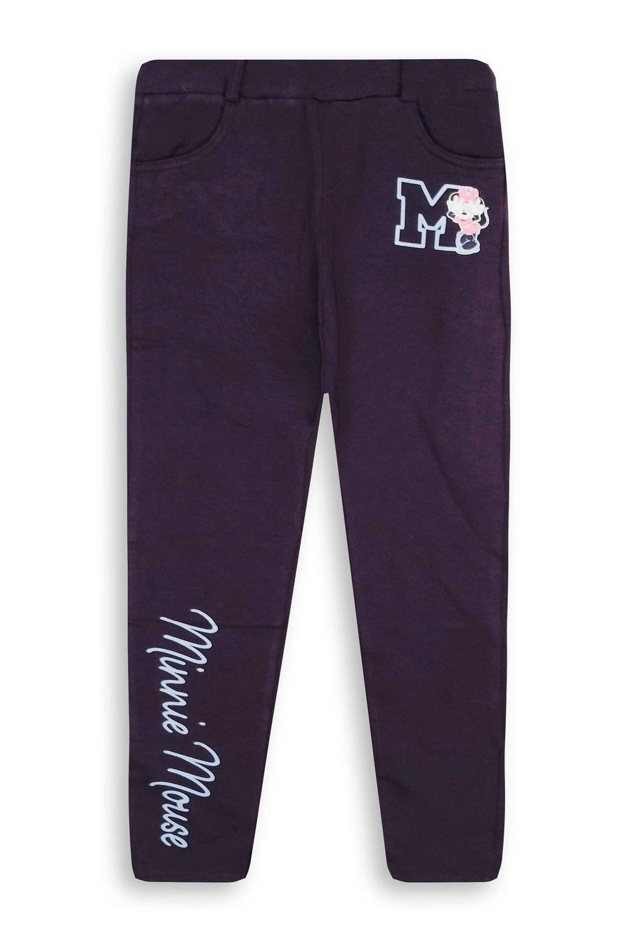 Dark Purple Girls Miinie Mouse Jegging