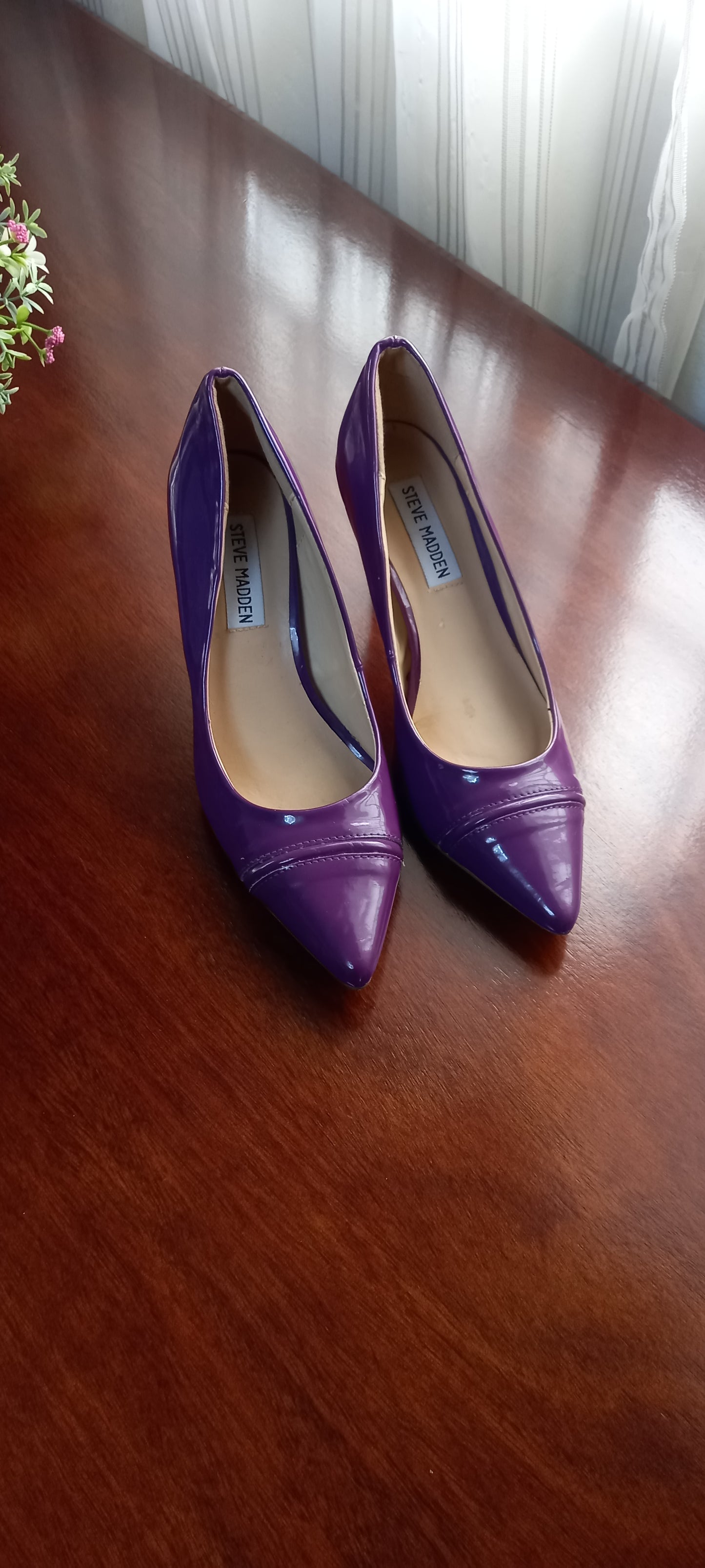 Purple Kitten Heels