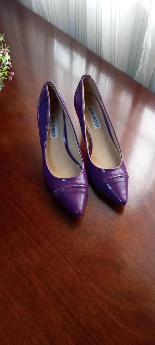 Purple Kitten Heels