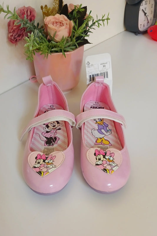 Girls Pink Mini Mouse Pumps