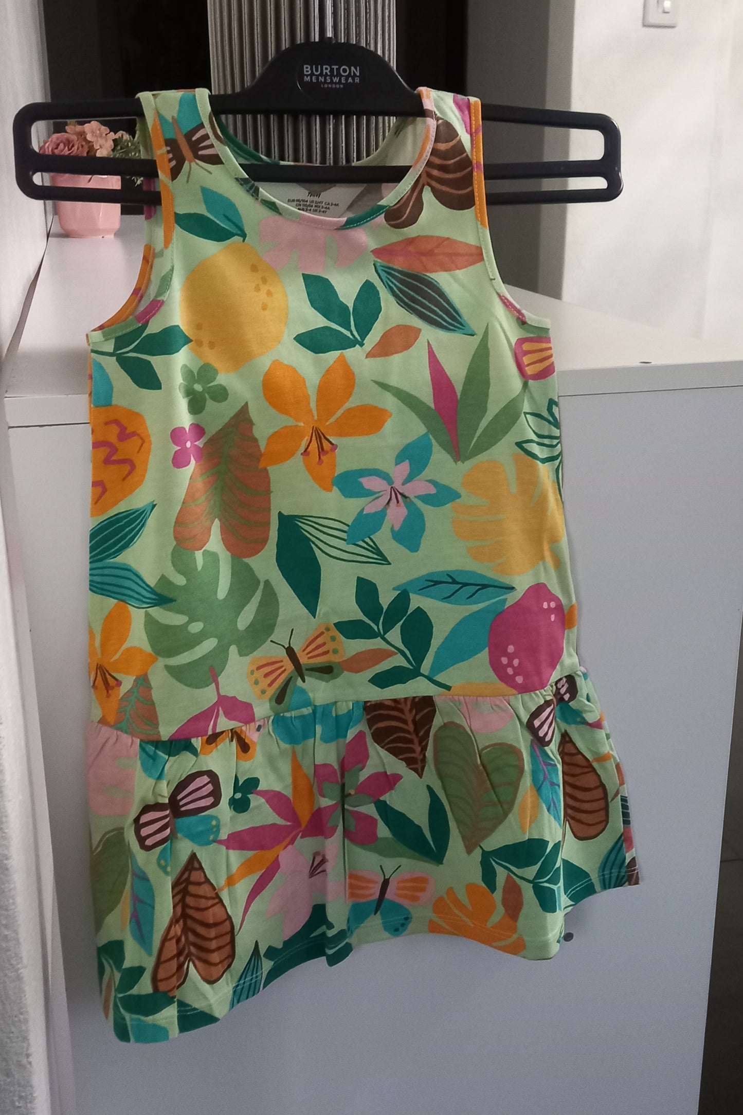 H&M Leaf & Butterfly Print Kids Dress