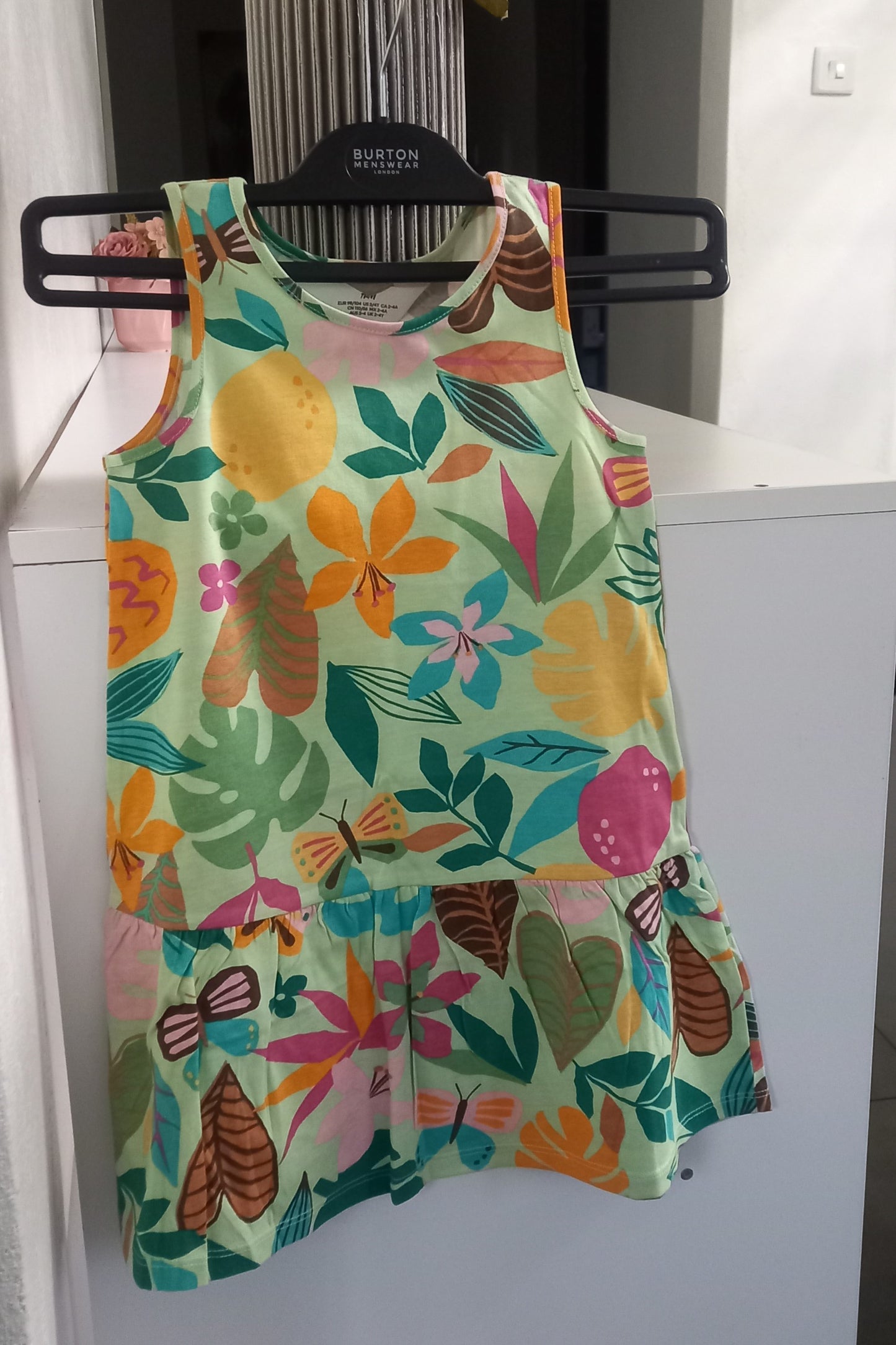 H&M Leaf & Butterfly Print Kids Dress
