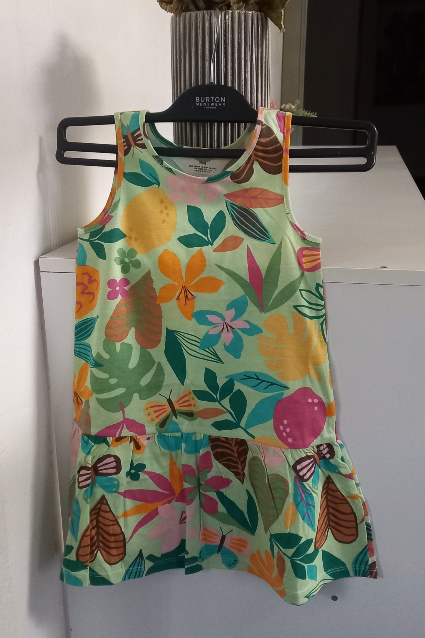 H&M Leaf & Butterfly Print Kids Dress