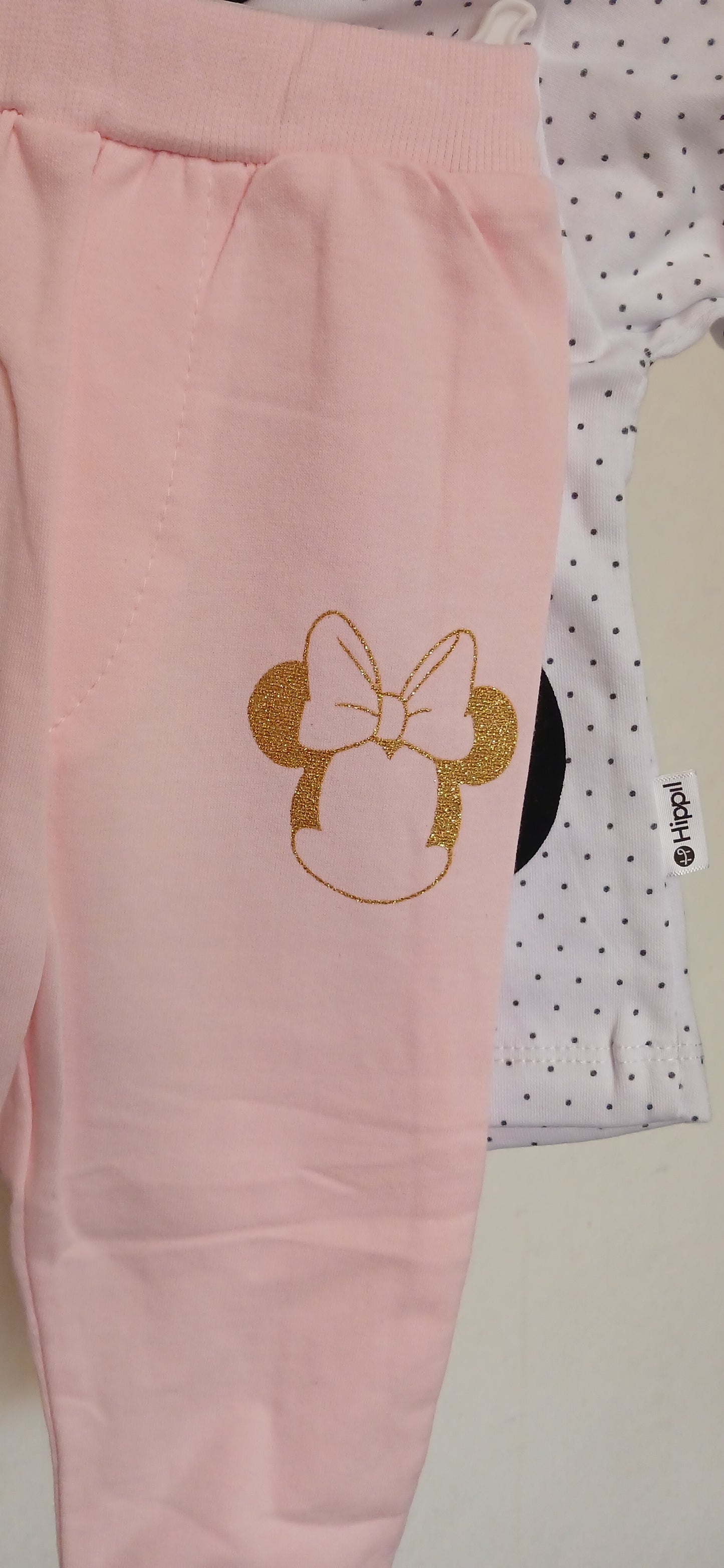 Pink and White Minnie Mouse 3 Piece Suit