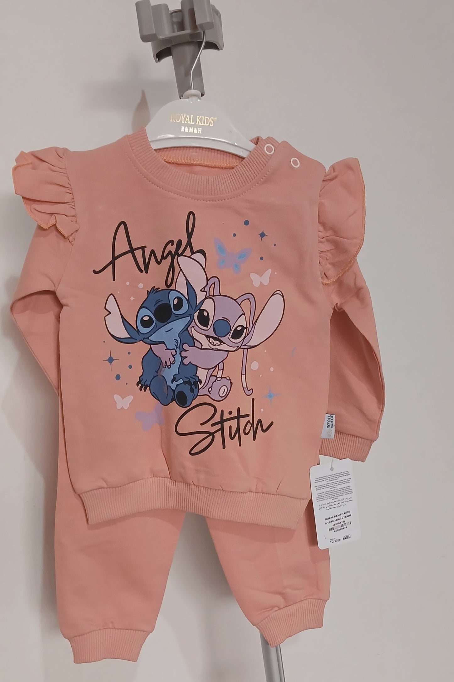 Peach Lilo and Stich Kids Truck Suit