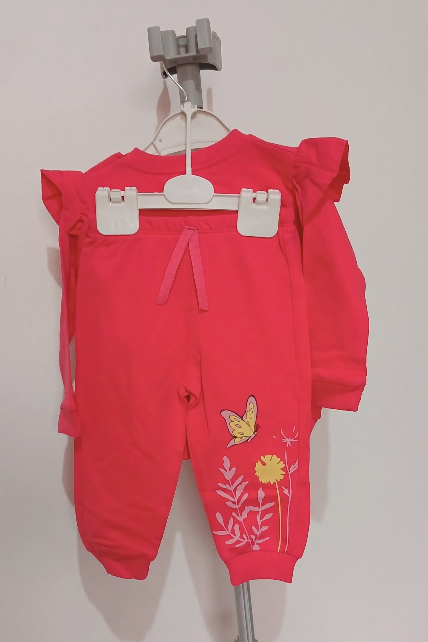 Pink Bambi Print Kids Truck Suit