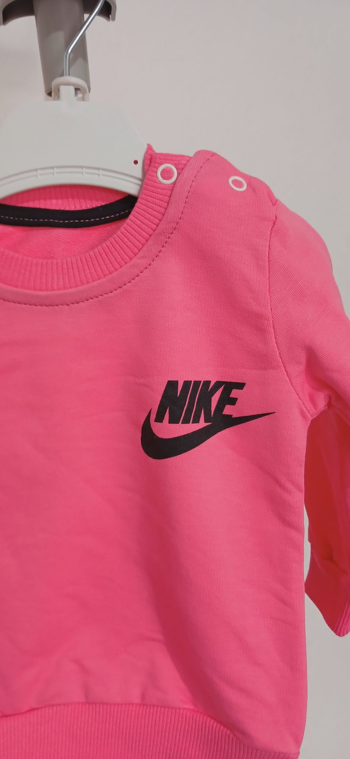 Pink Nike Print Kids Truck Suit