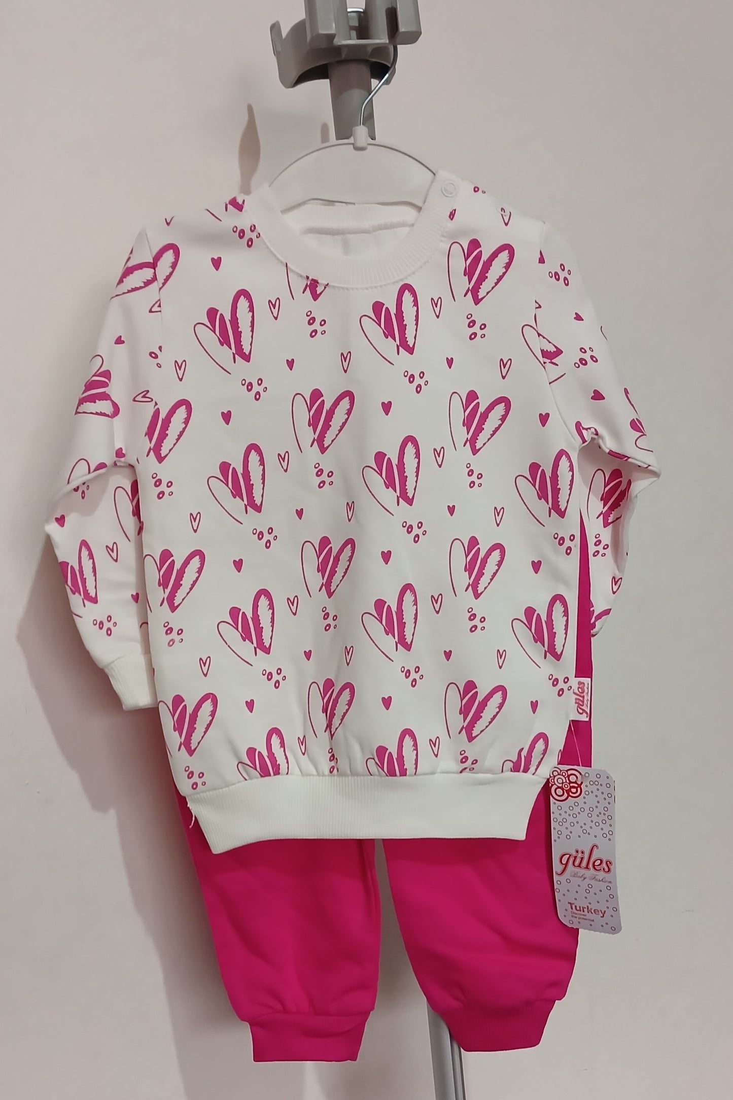Pink and White 2 Piece Suit