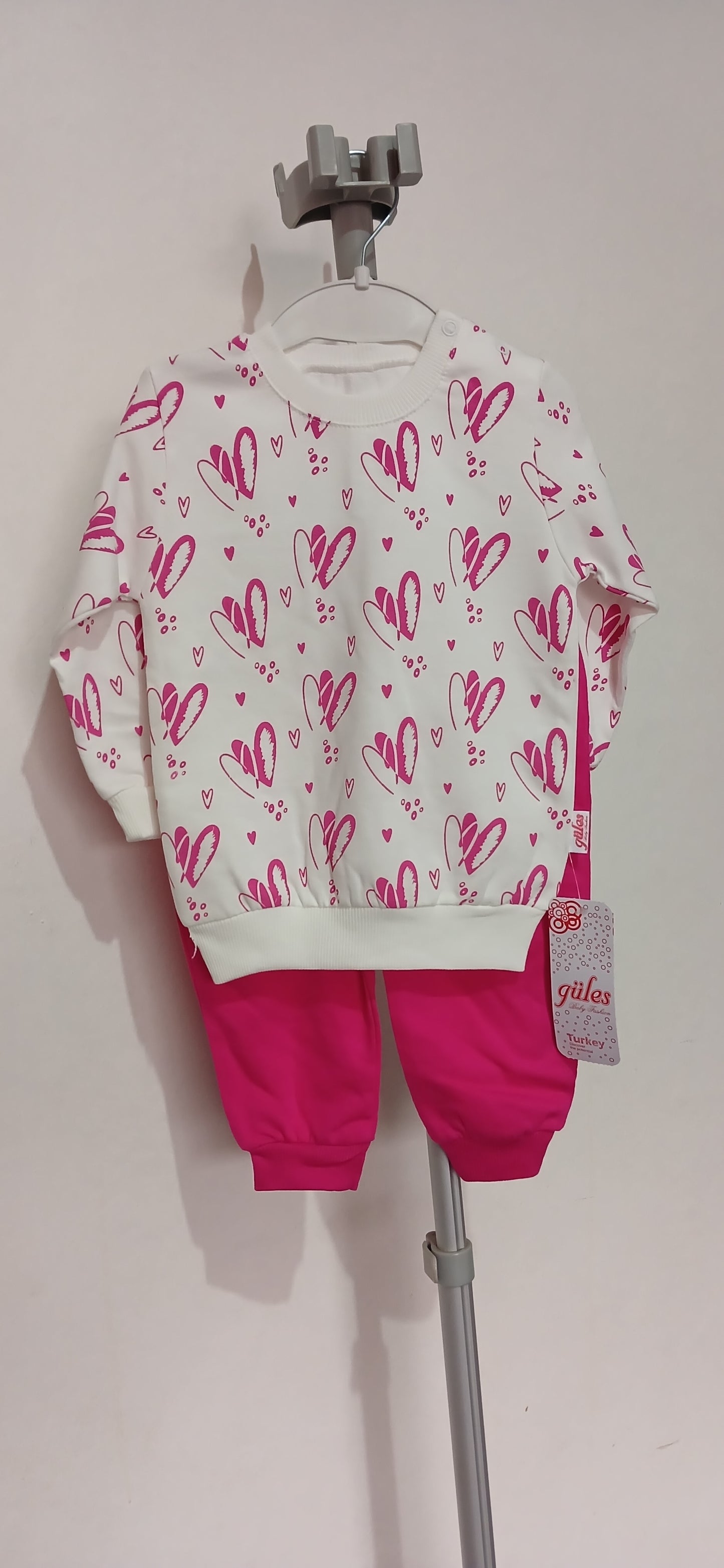 Pink and White 2 Piece Suit