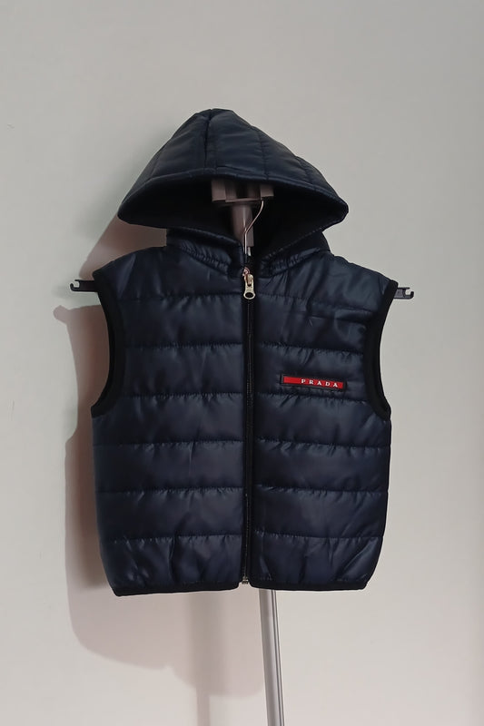 Prada Inspired Kids Blue Puffer Jacket