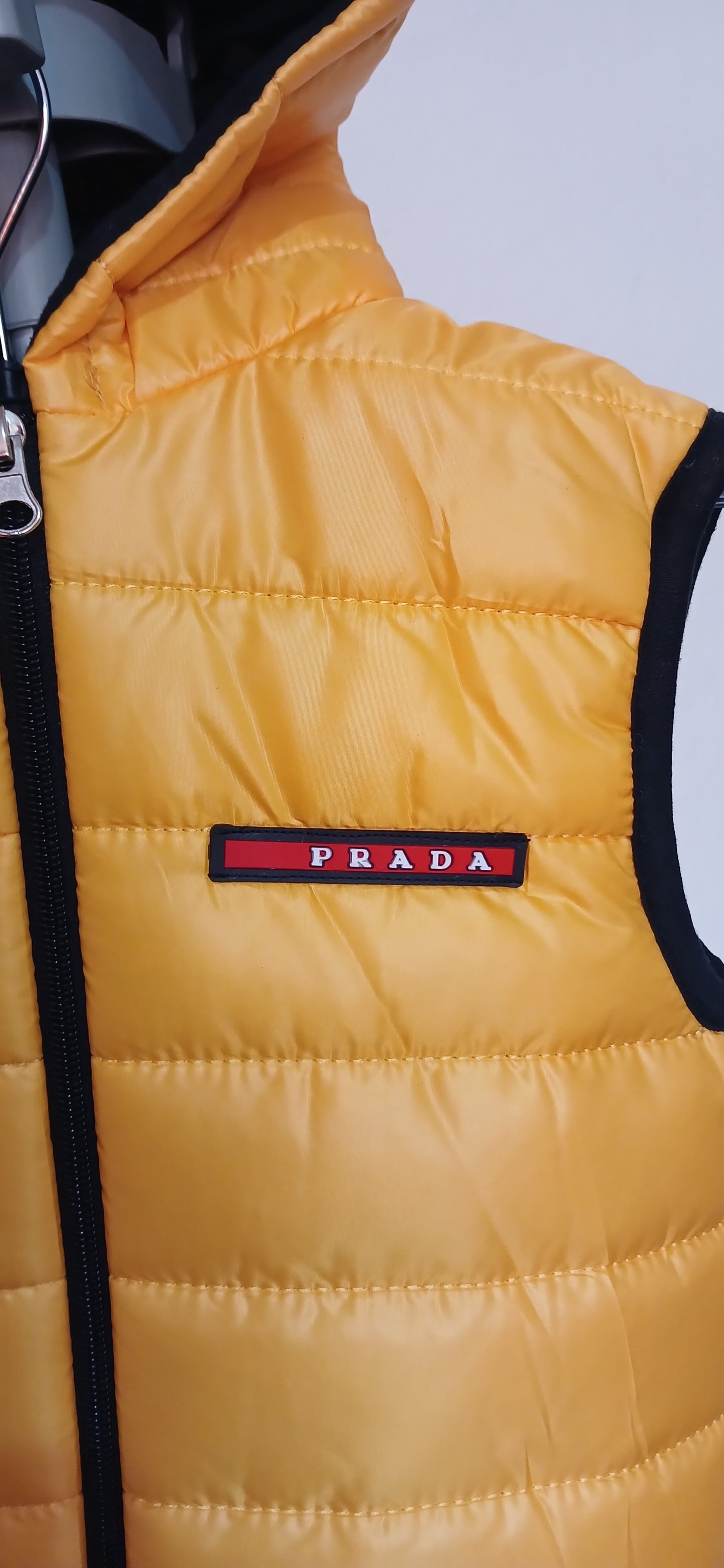 Prada Inspired Kids Yellow Puffer Jacket