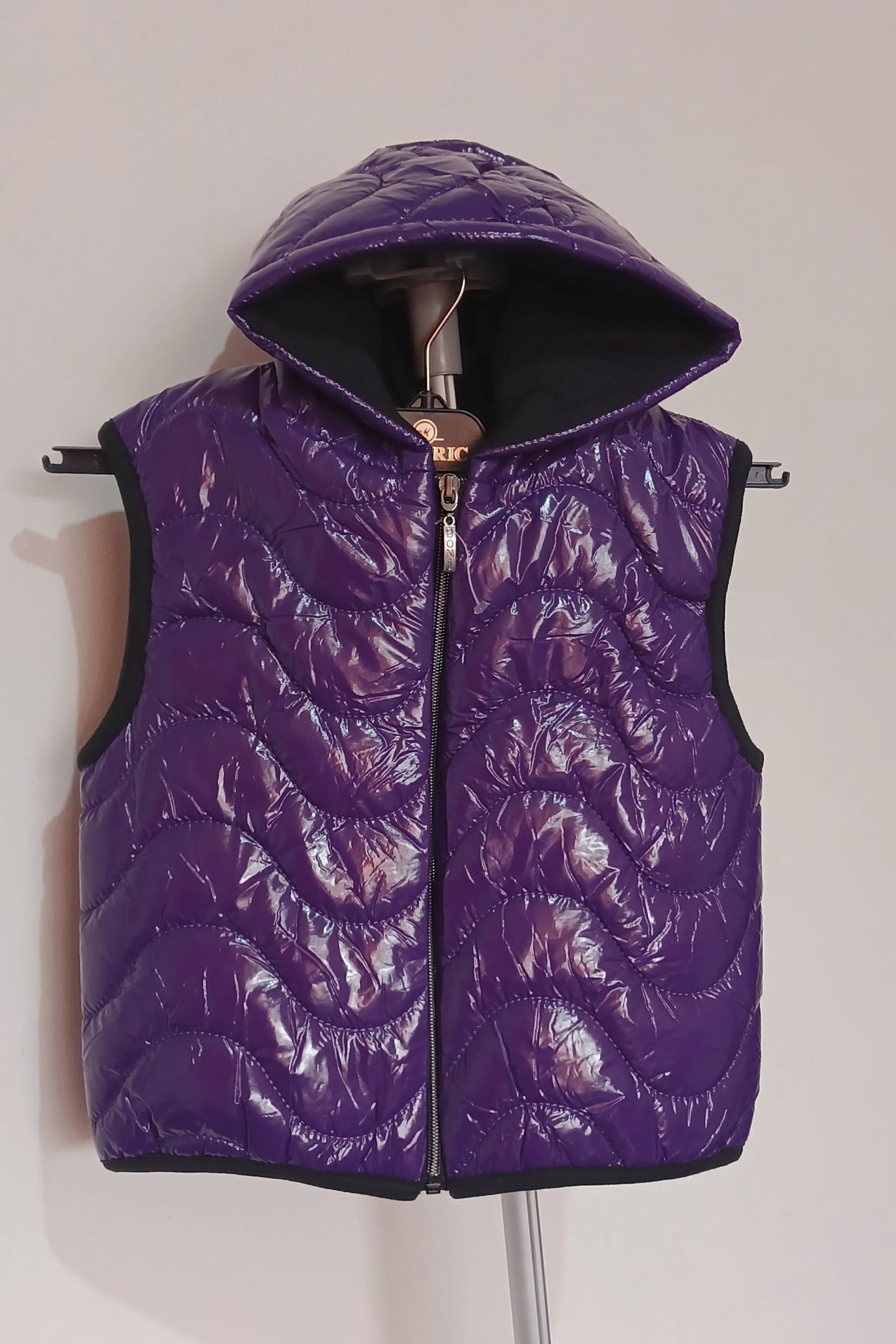 Purple Kids Sleeveless Puffer Jacket