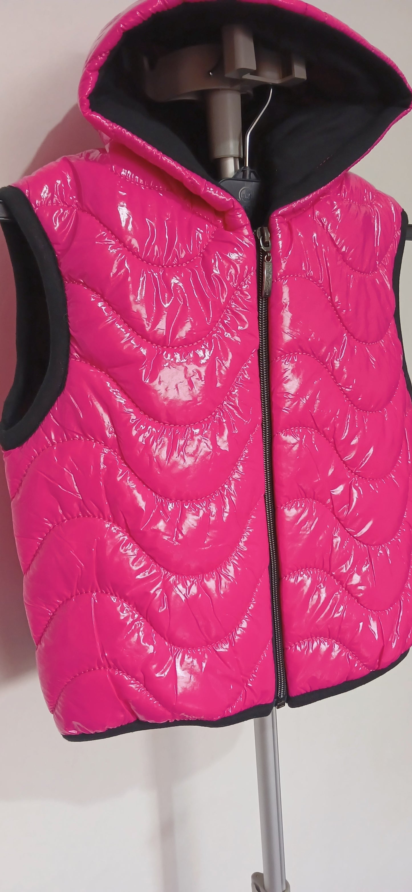 Pink Kids Sleeveless Puffer Jacket