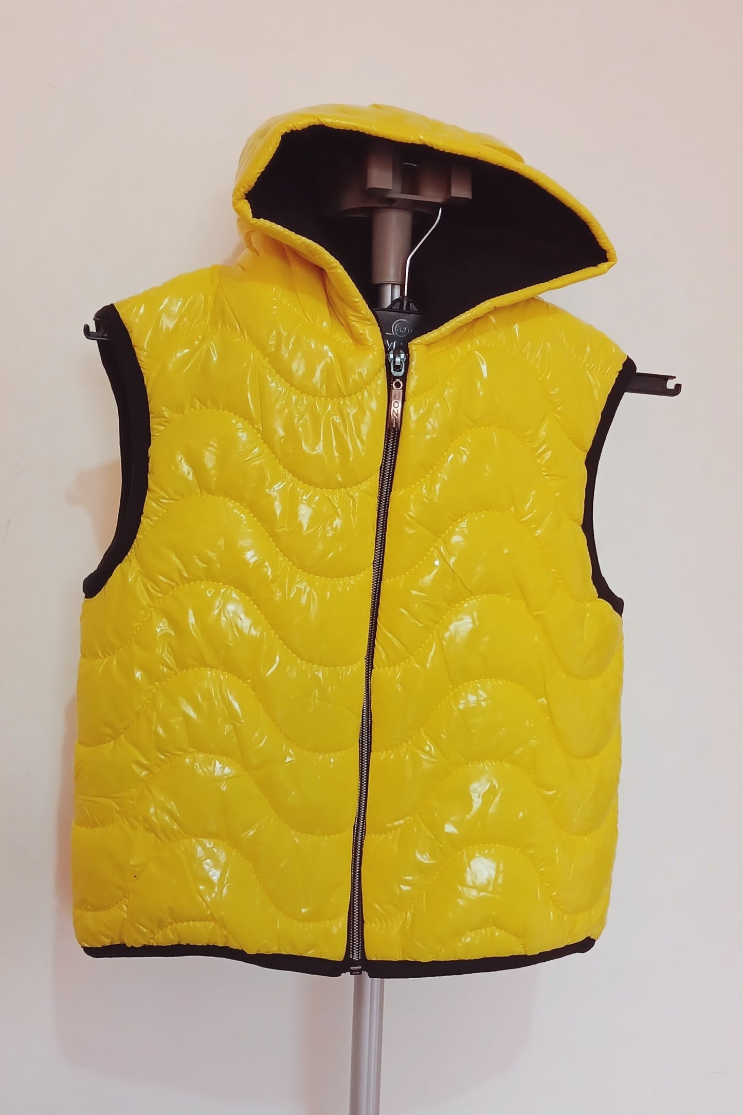 Yellow Kids Sleeveless Puffer Jacket