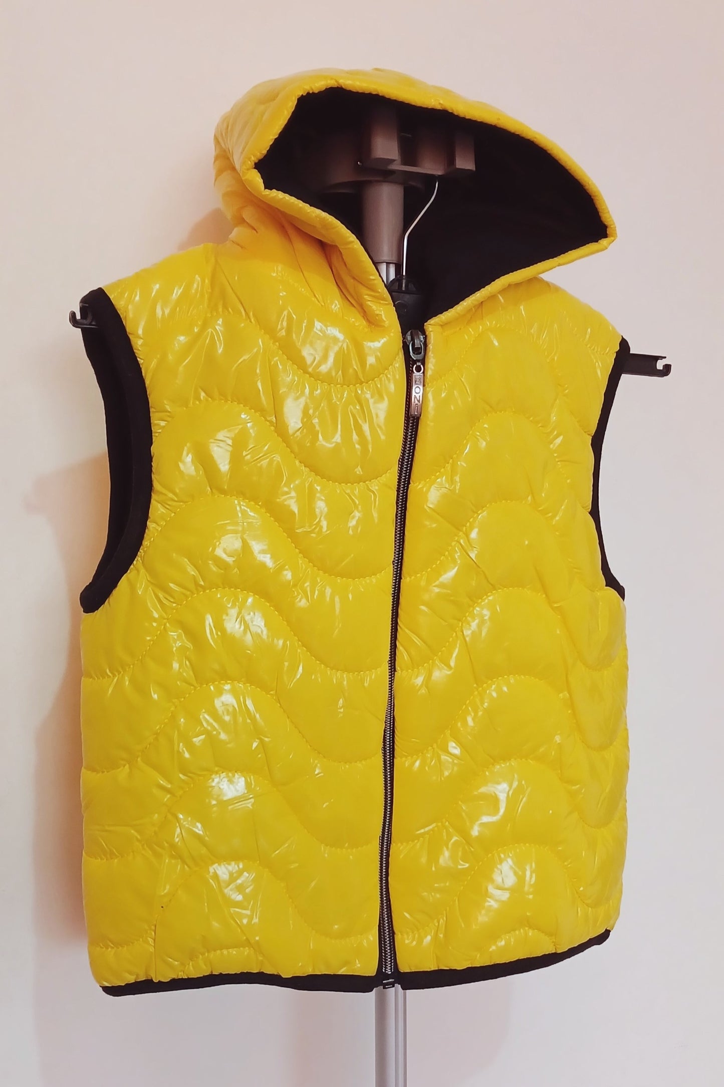 Yellow Kids Sleeveless Puffer Jacket