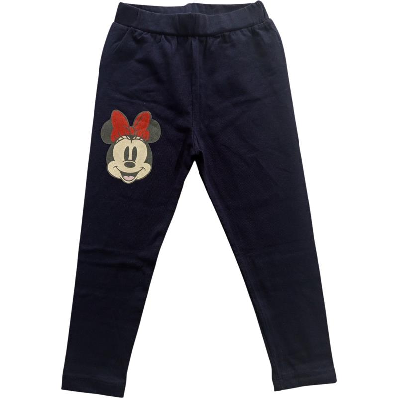 Girls Black Minnie Mouse Print Leggings