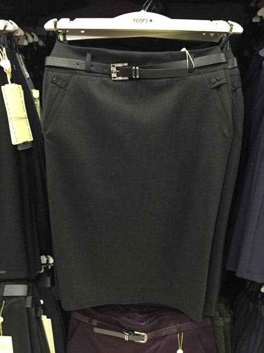 Black Smart Pencil Skirt