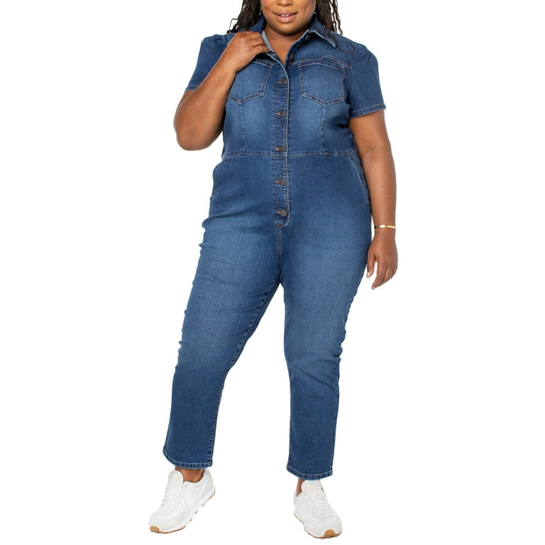 Denim Blue Skinny Jumpsuit