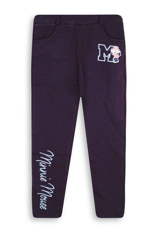 Dark Purple Girls Miinie Mouse Jegging