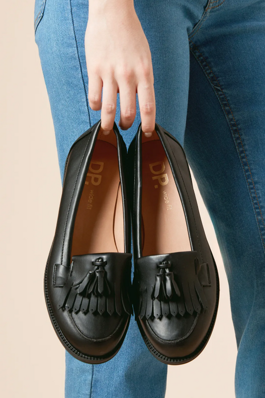 Dorothy Perkins Wide Fit Leigh Fringe Loafers
