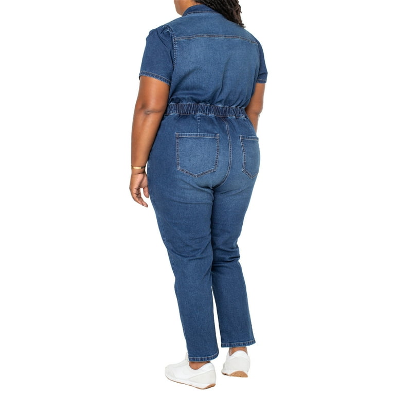 Denim Blue Skinny Jumpsuit