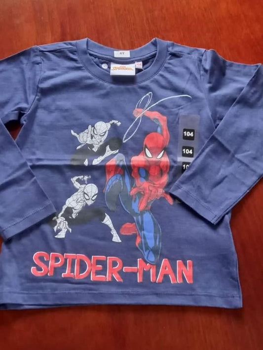 Long sleeved spider man tshirt